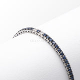 Bracciale Tennis Oro Bianco con Rubini 4,12ct e Diamanti