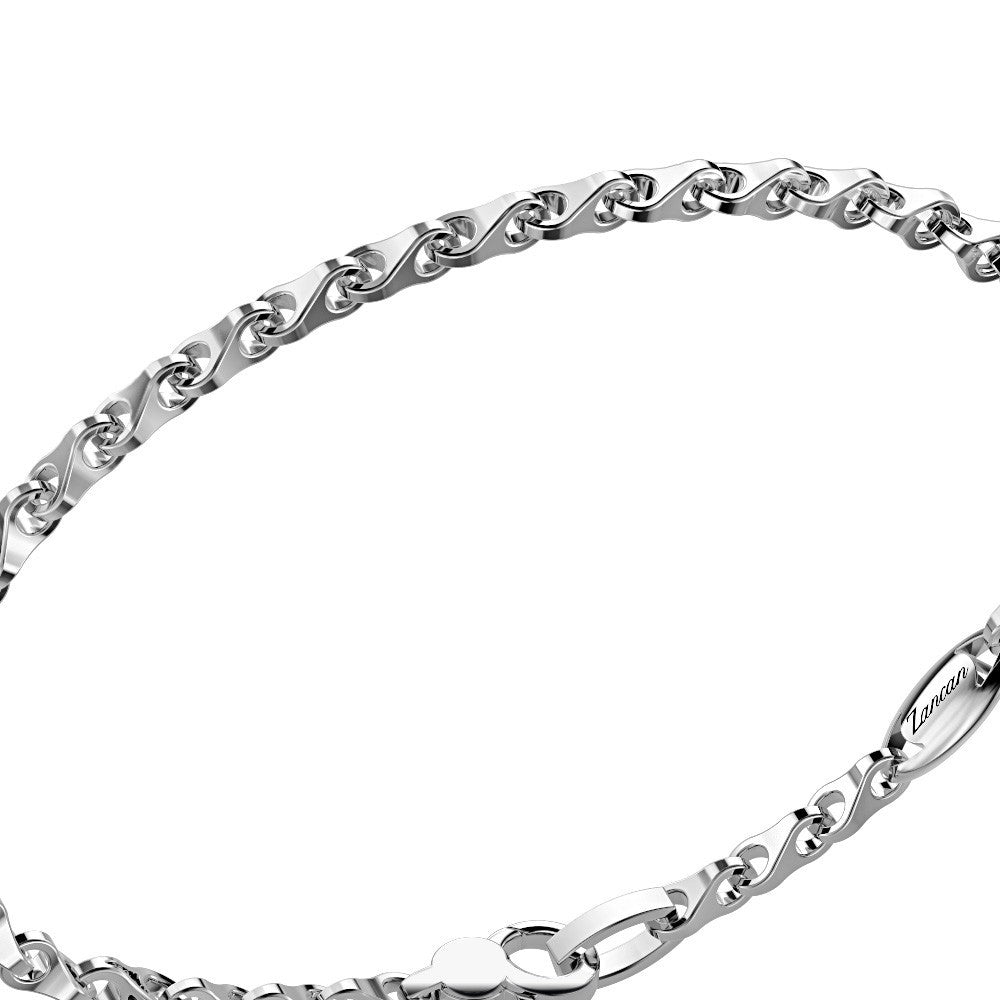 Bracciale Zancan in argento con maglie a coda di volpe EXB586-Bracciali-ZANCAN-Gioielleria Granarelli