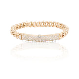 Bracciale con pavè in Oro Rosa e diamanti