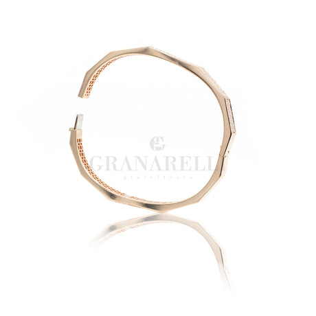 Bracciale Rigido con Pavè Diamanti-Bracciali-CRIVELLI-Gioielleria Granarelli