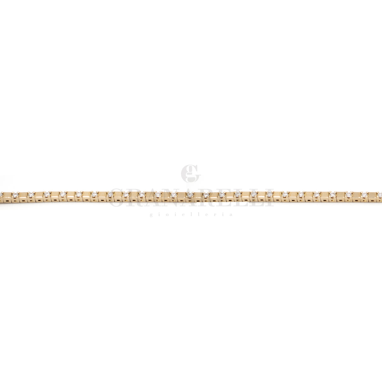 Bracciale Tennis Alternato in Oro Rosa e Diamanti