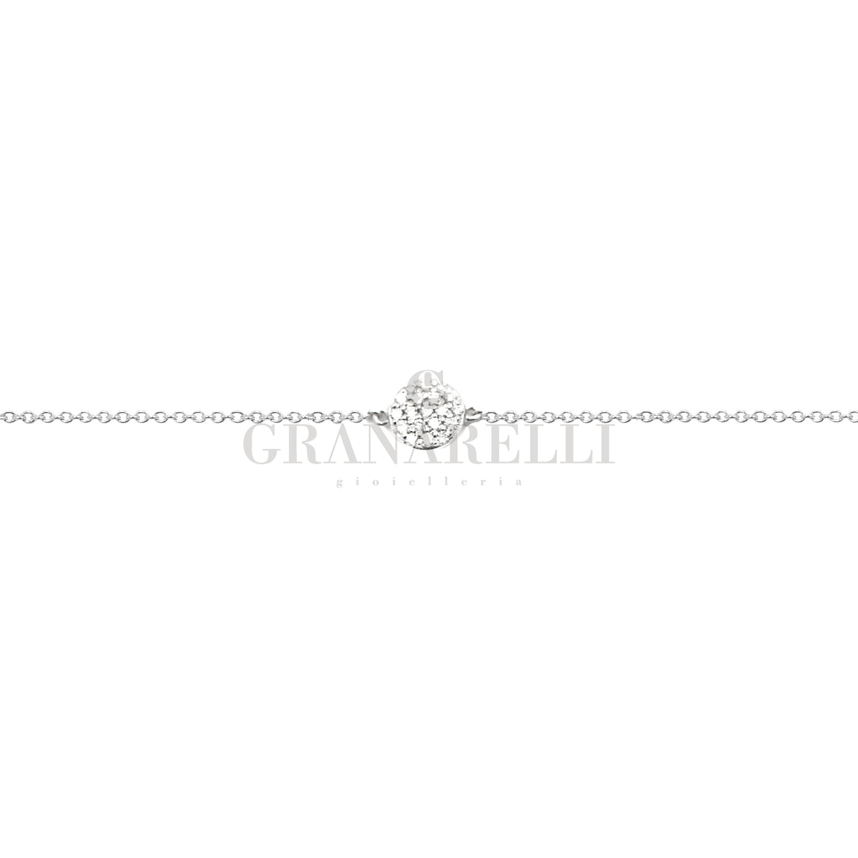 Bracciale con diamanti in Oro Bianco