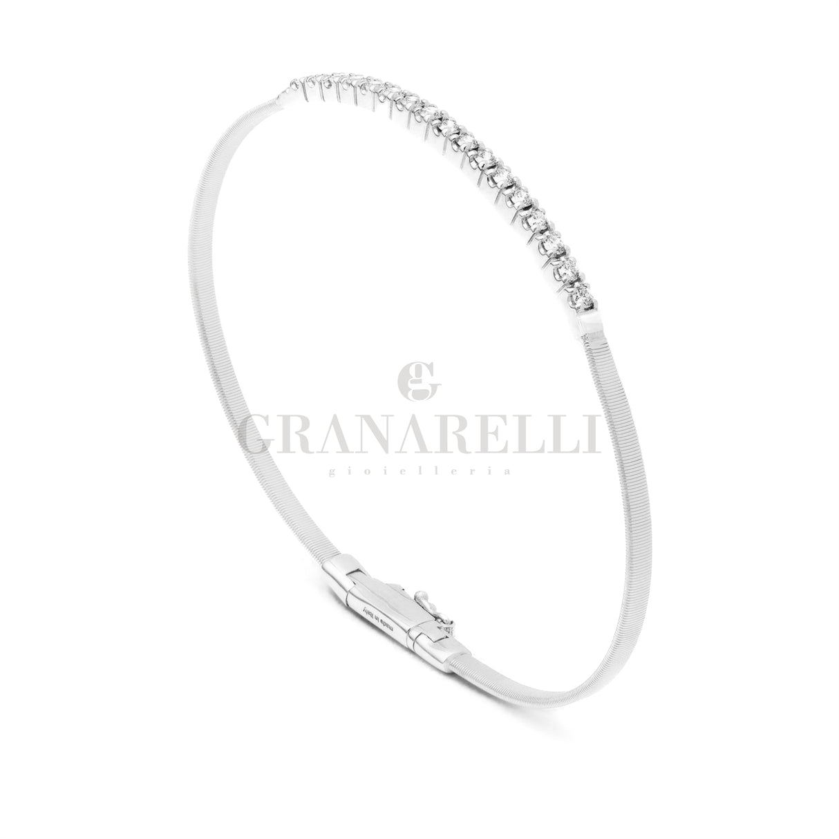 Bracciale Schiava Masai in oro bianco-Bracciali-BICEGO-Gioielleria Granarelli