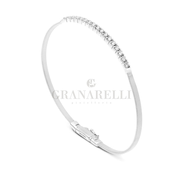 Bracciale Schiava Masai in oro bianco-Bracciali-BICEGO-Gioielleria Granarelli