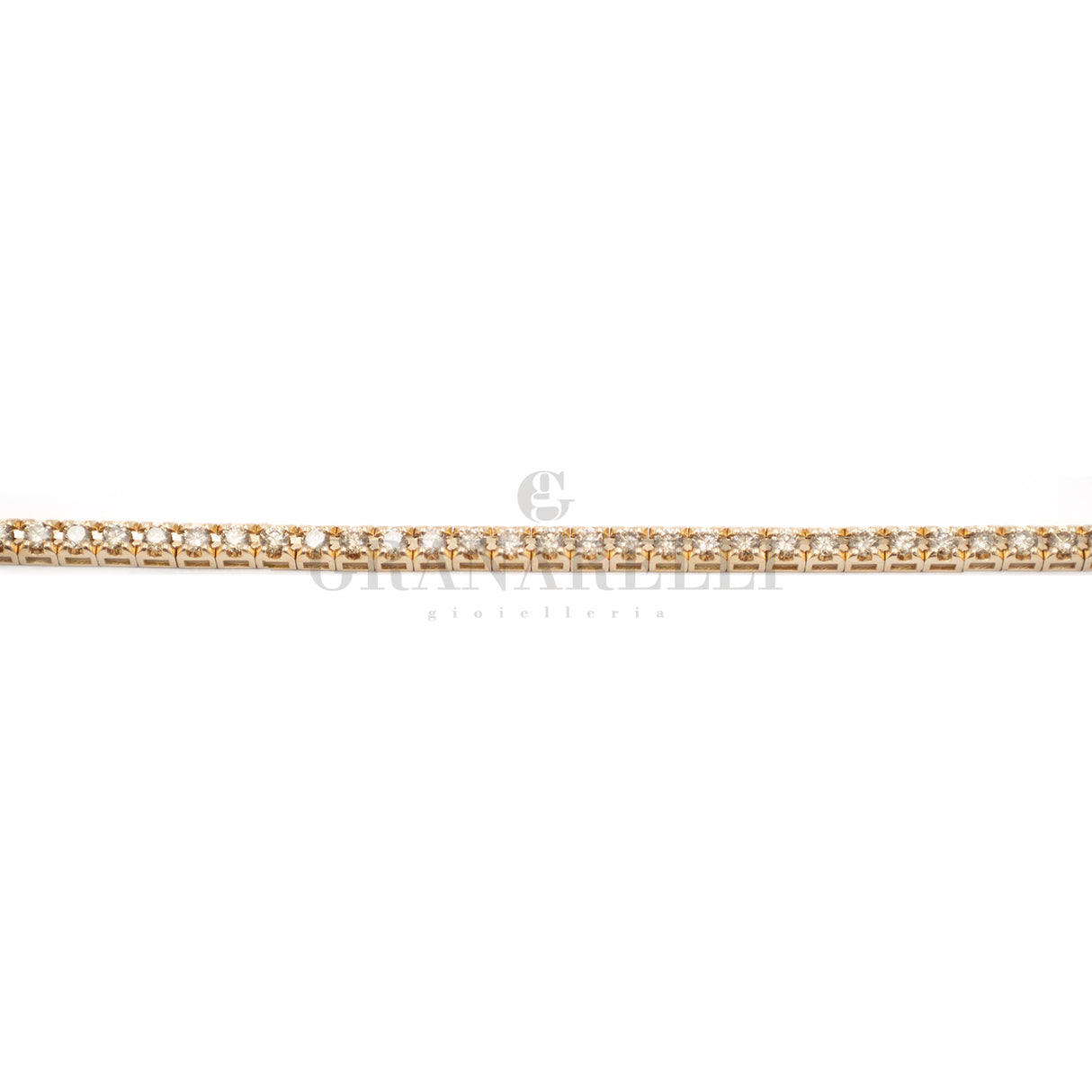 Bracciale Tennis Oro Rosa e Diamanti Brown 3,1ct