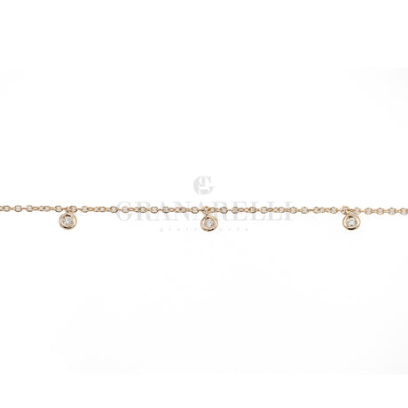 Bracciale Crivelli Oro Rosa con diamanti Bianchi Pendenti-Bracciali-CRIVELLI-Gioielleria Granarelli