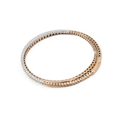 Bangle mezzo tennis e borchia con Diamanti e Oro Rosa