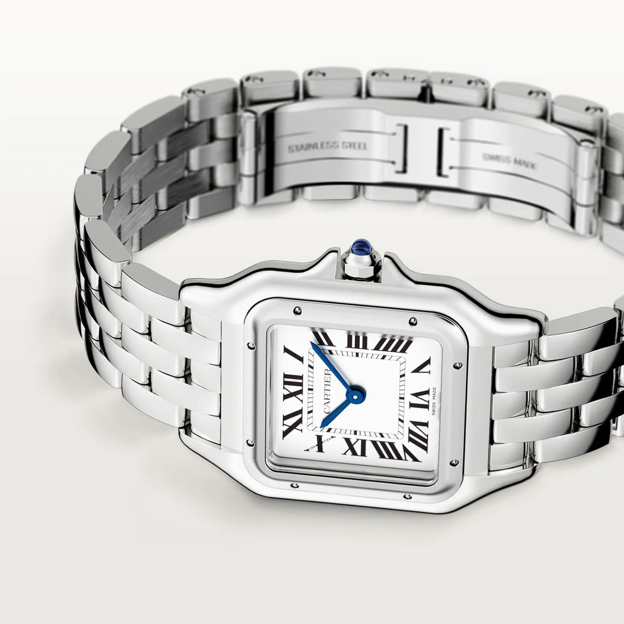 Panthère De Cartier, modello medio, acciaio, quarzo
