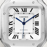 Orologio Santos de Cartier. Modello grande, movimento automatico, acciaio SECOND HAND
