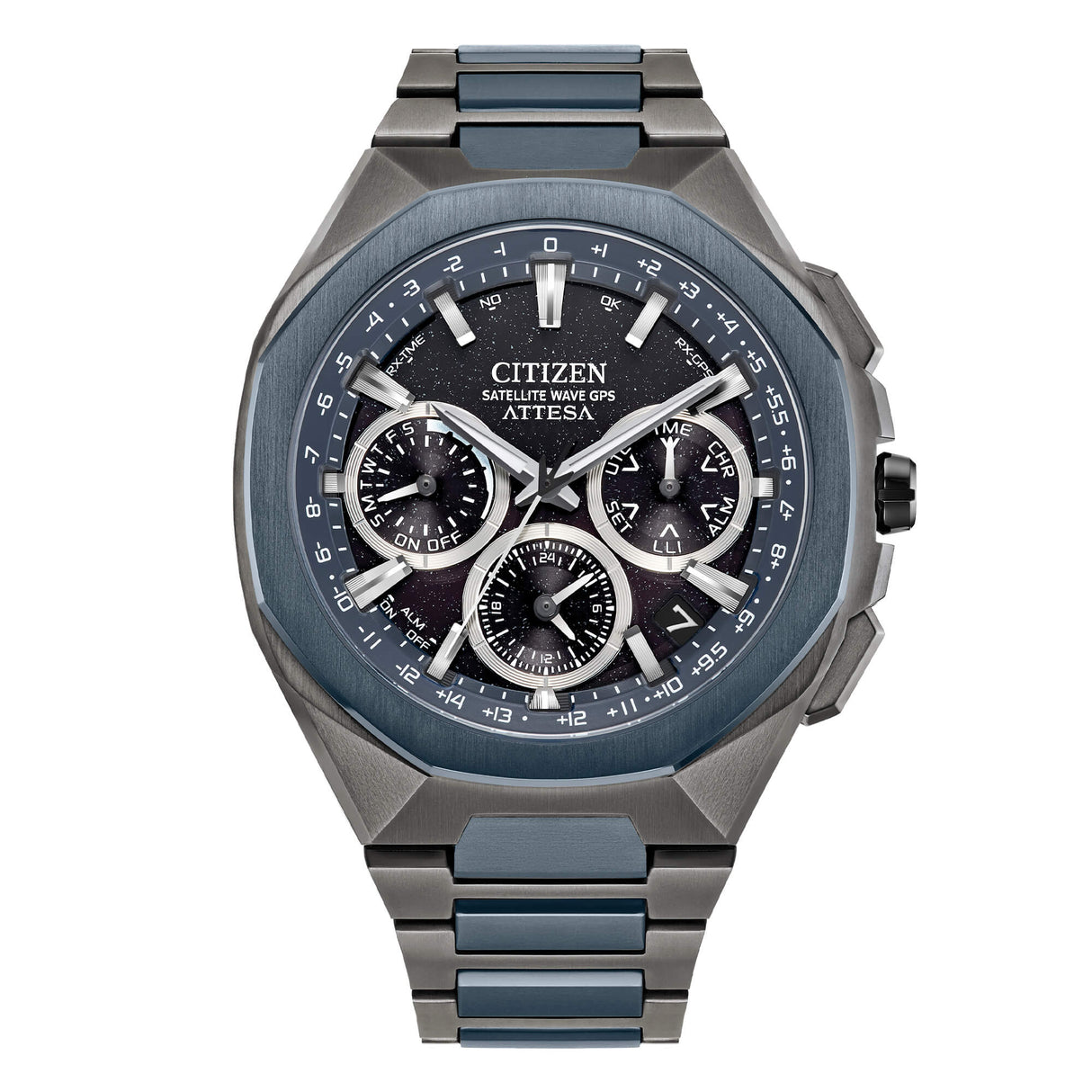 Satellite Wave Attesa Spaceship F950 DLC Blue 44 mm - Edizione Limitata