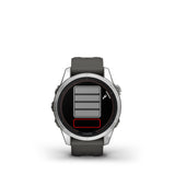 fēnix® 7S Pro – Solar Edition Silver con cinturino Graphite-Orologi-GARMIN-Gioielleria Granarelli