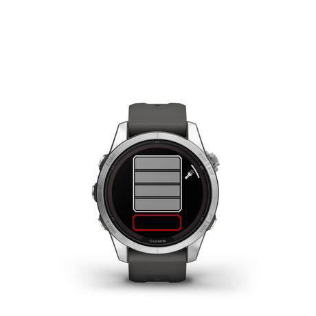 fēnix® 7S Pro – Solar Edition Silver con cinturino Graphite-Orologi-GARMIN-Gioielleria Granarelli