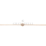 Bracciale mini fiore in Oro rosa e Diamanti