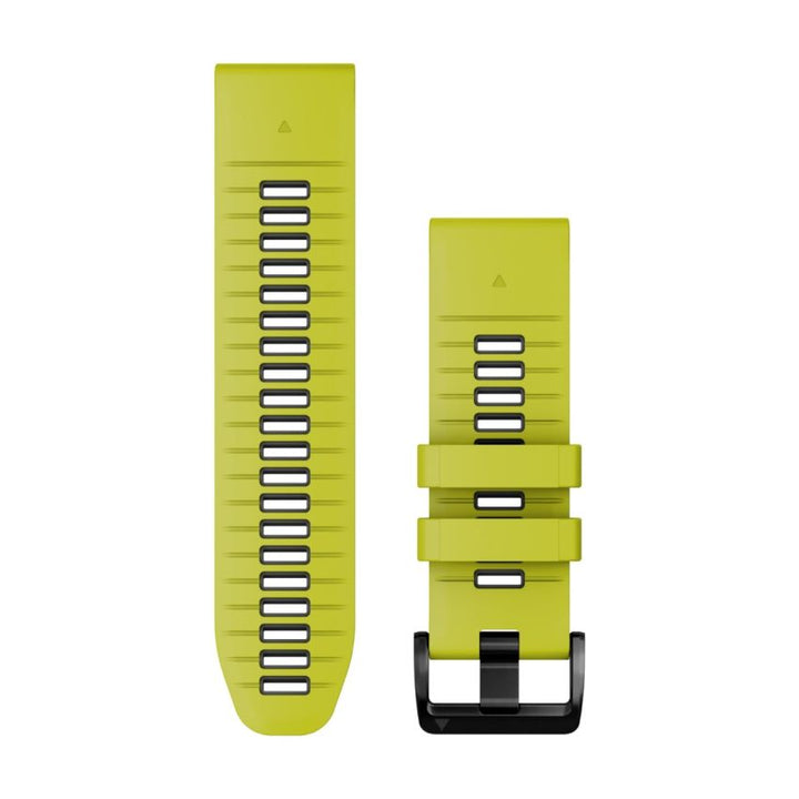 Cinturino QuickFit® 26-Silicone, Electric Lime & Graphite-Cinturino-GARMIN-Gioielleria Granarelli