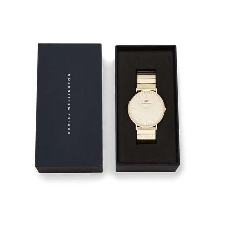 Classic Piano Link Gold Unitone-Orologi-DANIEL WELLINGTON-Gioielleria Granarelli