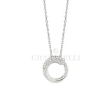 Collana Catena ciondolo Like in Diamanti Oro Bianco