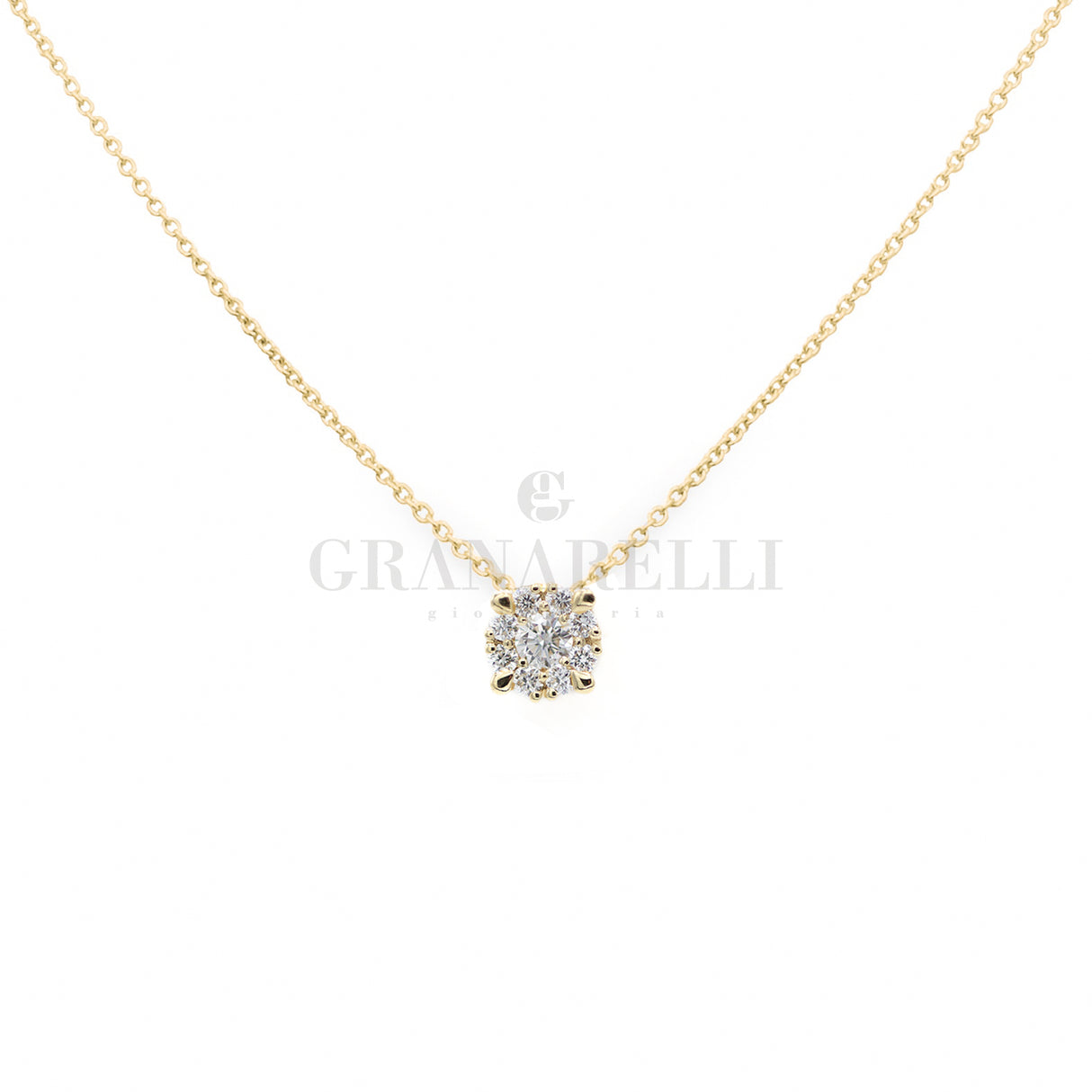 Girocollo magia di Diamanti 0.20kt in oro giallo