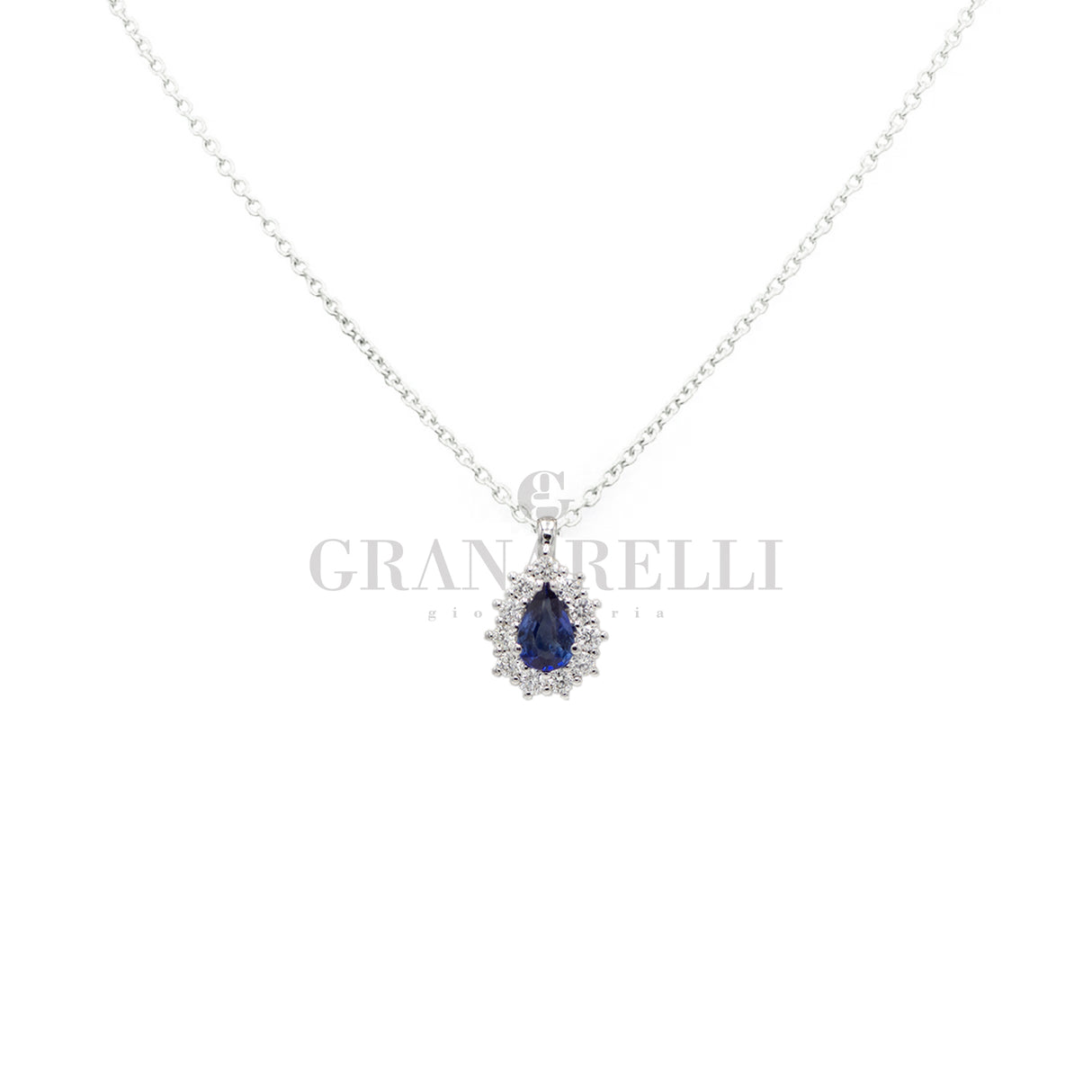 Diamond flower crew 0.49kt in white gold
