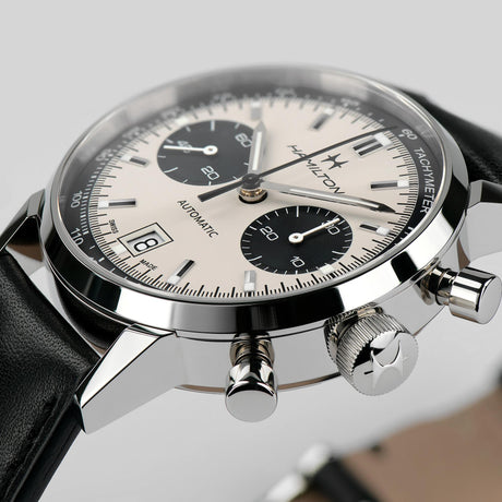 American Classic Intra-matic Automatico Pelle-Orologi-HAMILTON-Gioielleria Granarelli