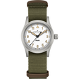 Khaki Field Quarzo 33mm Bianco Canvass-Orologi-HAMILTON-Gioielleria Granarelli