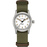 Khaki Field Quarzo 33mm Bianco Canvass-Orologi-HAMILTON-Gioielleria Granarelli