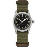 Khaki Field Quarzo 33mm Verde-Orologi-HAMILTON-Gioielleria Granarelli