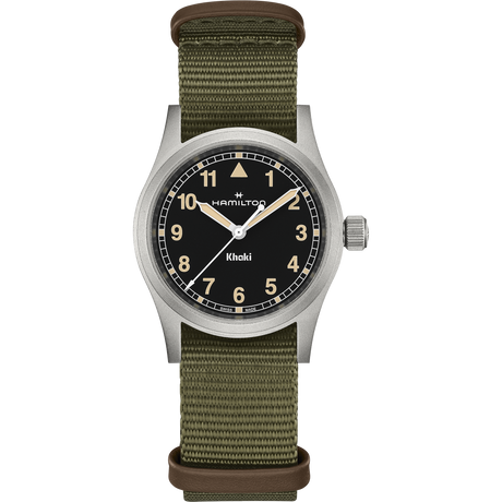 Khaki Field Quarzo 33mm Verde-Orologi-HAMILTON-Gioielleria Granarelli