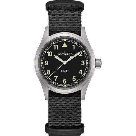 Khaki Field Quarzo 38mm Nero-Orologi-HAMILTON-Gioielleria Granarelli