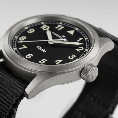 Khaki Field Quarzo 38mm Nero-Orologi-HAMILTON-Gioielleria Granarelli