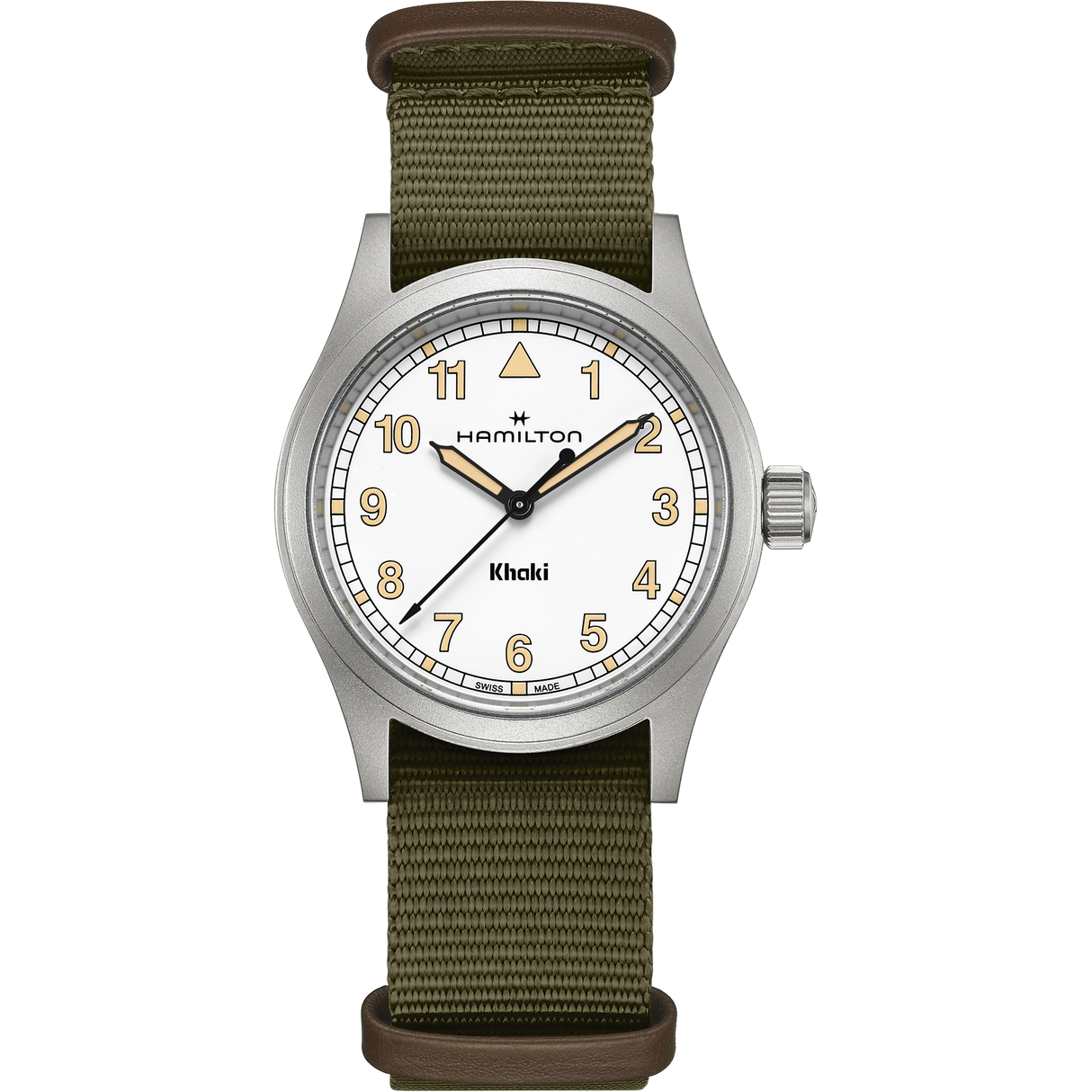 Khaki Field Quarzo 38mm Bianco-Orologi-HAMILTON-Gioielleria Granarelli