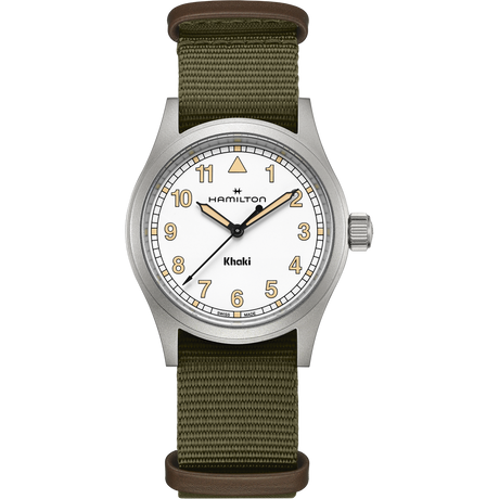 Khaki Field Quarzo 38mm Bianco-Orologi-HAMILTON-Gioielleria Granarelli