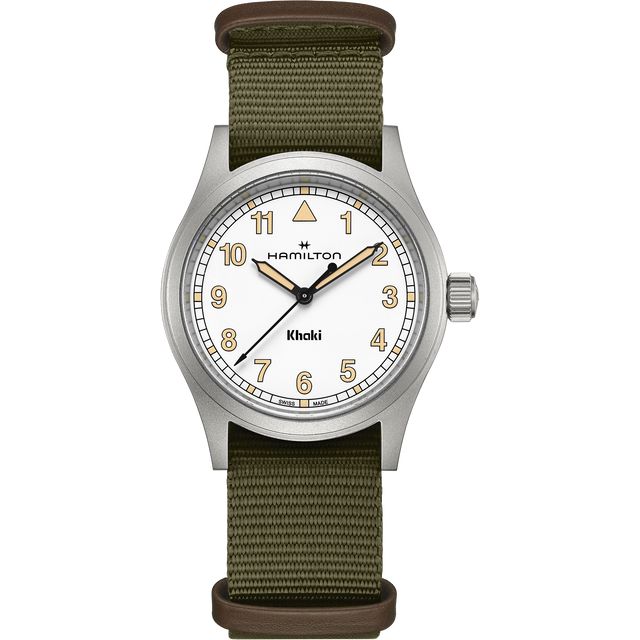 Khaki Field Quarzo 38mm Bianco-Orologi-HAMILTON-Gioielleria Granarelli