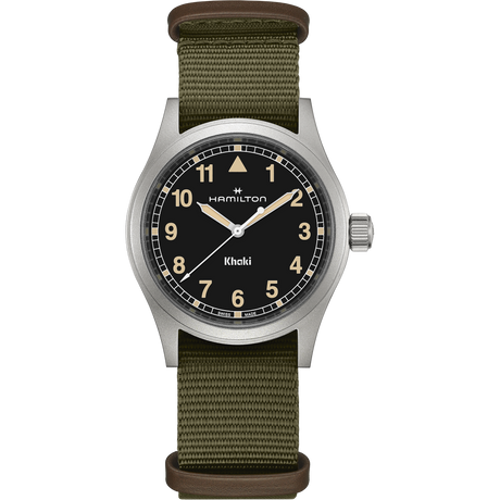 Khaki Field Quarzo 38mm Nero-Orologi-HAMILTON-Gioielleria Granarelli