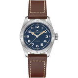 Khaki Field Expedition Automatico Blu Pelle 37 mm-Orologi-HAMILTON-Gioielleria Granarelli