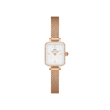 Quadro Mini Lumine Bezel Rose Gold-Orologi-DANIEL WELLINGTON-Gioielleria Granarelli