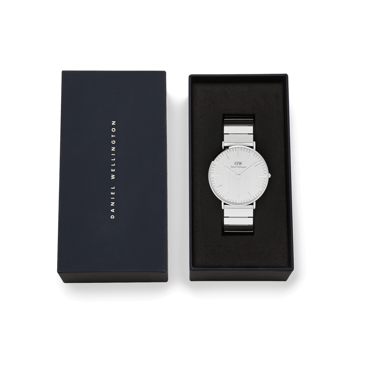 Classic Piano Link Silver Unitone-Orologi-DANIEL WELLINGTON-Gioielleria Granarelli