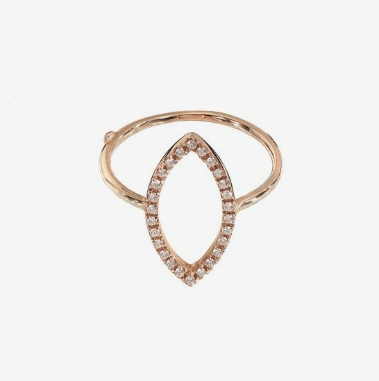 Anello con Navette e Diamanti