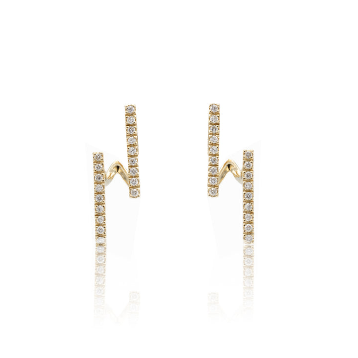 Mono earring diamond bar