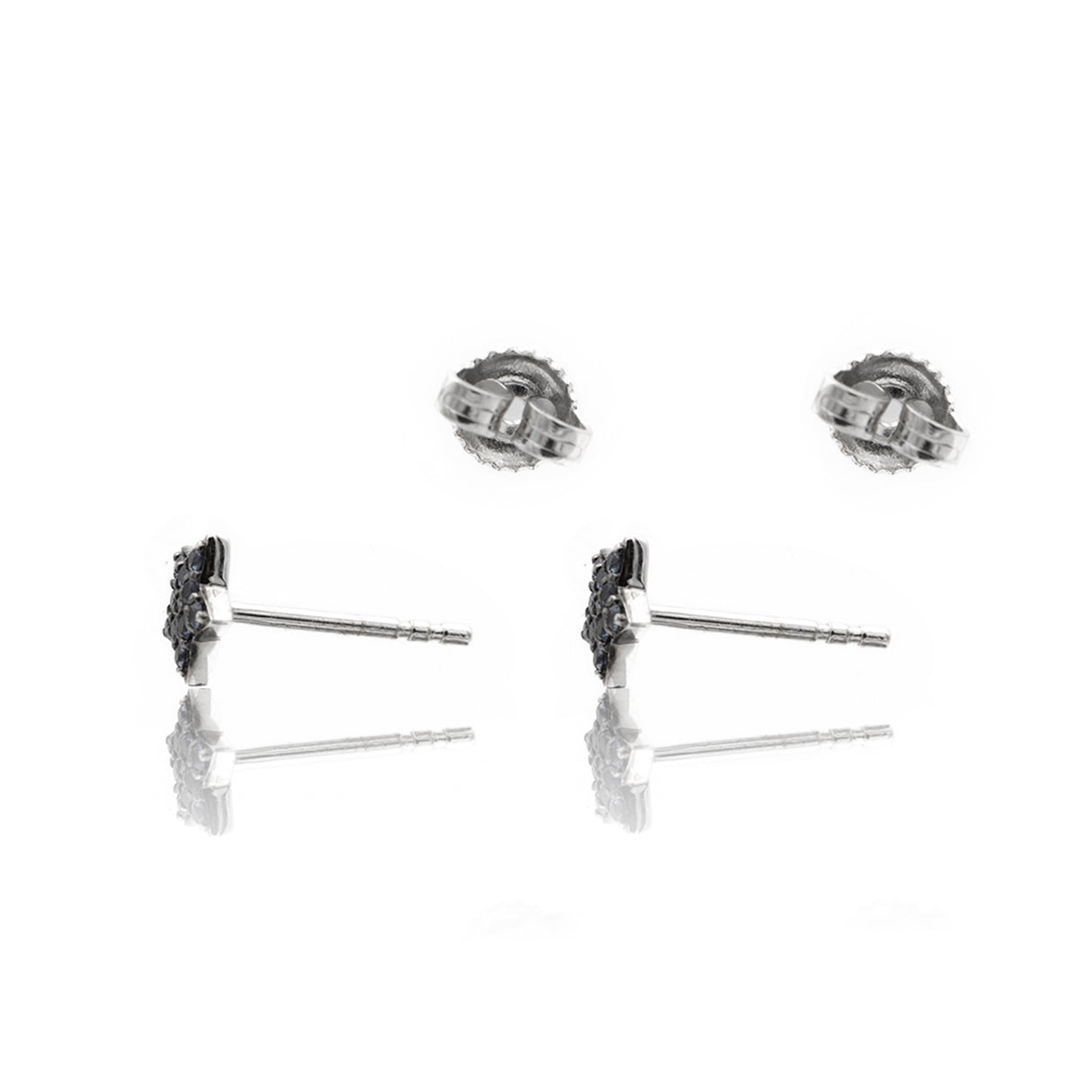 Pendientes de estrella de diamante negro 370-XE4340