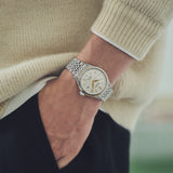Presage Classic Automatico Beige Acciaio-Orologi-SEIKO-Gioielleria Granarelli
