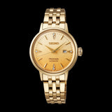 Presage Cocktail Automatico Acciaio Giallo con Diamanti 30mm