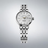 Presage Cocktail Automatico Acciaio Bianco con Diamanti 30mm
