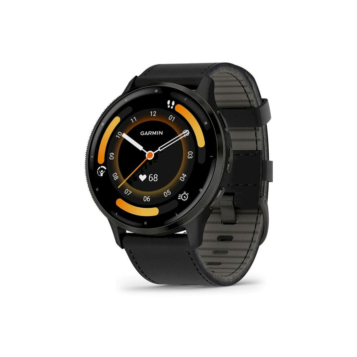 Venu® 3 Black & Slate con cinturino in pelle-Orologi-GARMIN-Gioielleria Granarelli