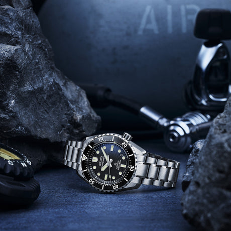 Prospex Marinemaster Automatico Nero Acciaio 1968 Heritage Diver's-Orologi-SEIKO-Gioielleria Granarelli