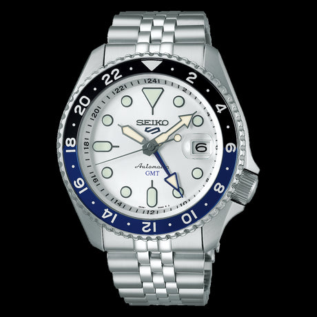 Seiko 5 Sports Automatico GMT Acciaio Silver-Orologi-SEIKO-Gioielleria Granarelli