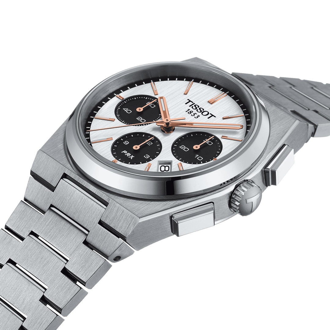 PRX Automatic Chronograph White-Orologi-TISSOT-Gioielleria Granarelli