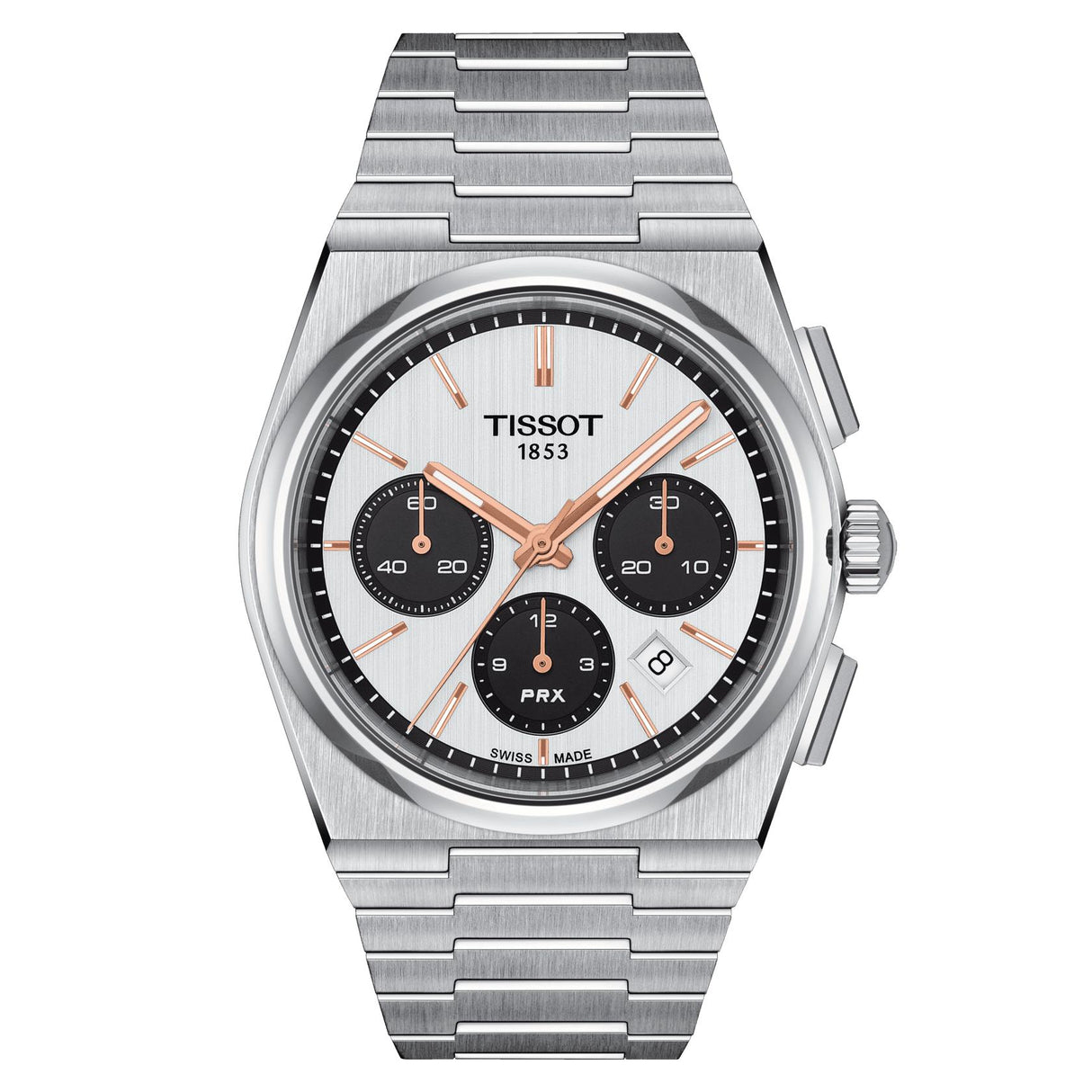 PRX Automatic Chronograph White-Orologi-TISSOT-Gioielleria Granarelli