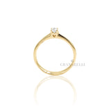 Anello Solitario Diamante 0.24kt Oro Giallo-RECARLO-R01SO001/G024-14-Gioielleria Granarelli