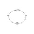 Bracciale Interlocking G con Diamanti Oro Bianco-Bracciali-GUCCI-Gioielleria Granarelli