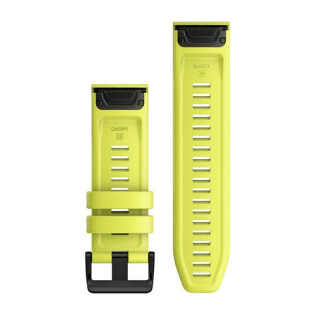 Cinturino QuickFit® 26 Silicone, Amp Yellow Silicone-Cinturini-GARMIN-Gioielleria Granarelli